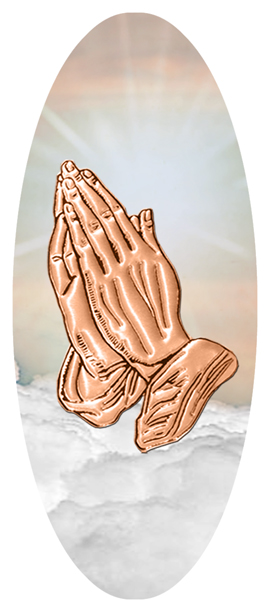 DA18 103 BZ (Copper Praying Hands) PROOF